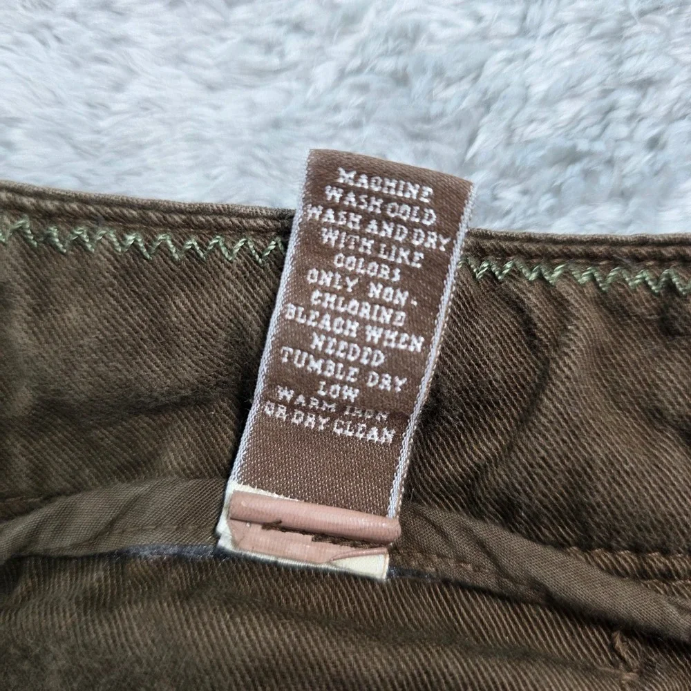 Banana Republic Garment Dye Relaxed Fit Cargo Shorts Brown 32 Mens Utility